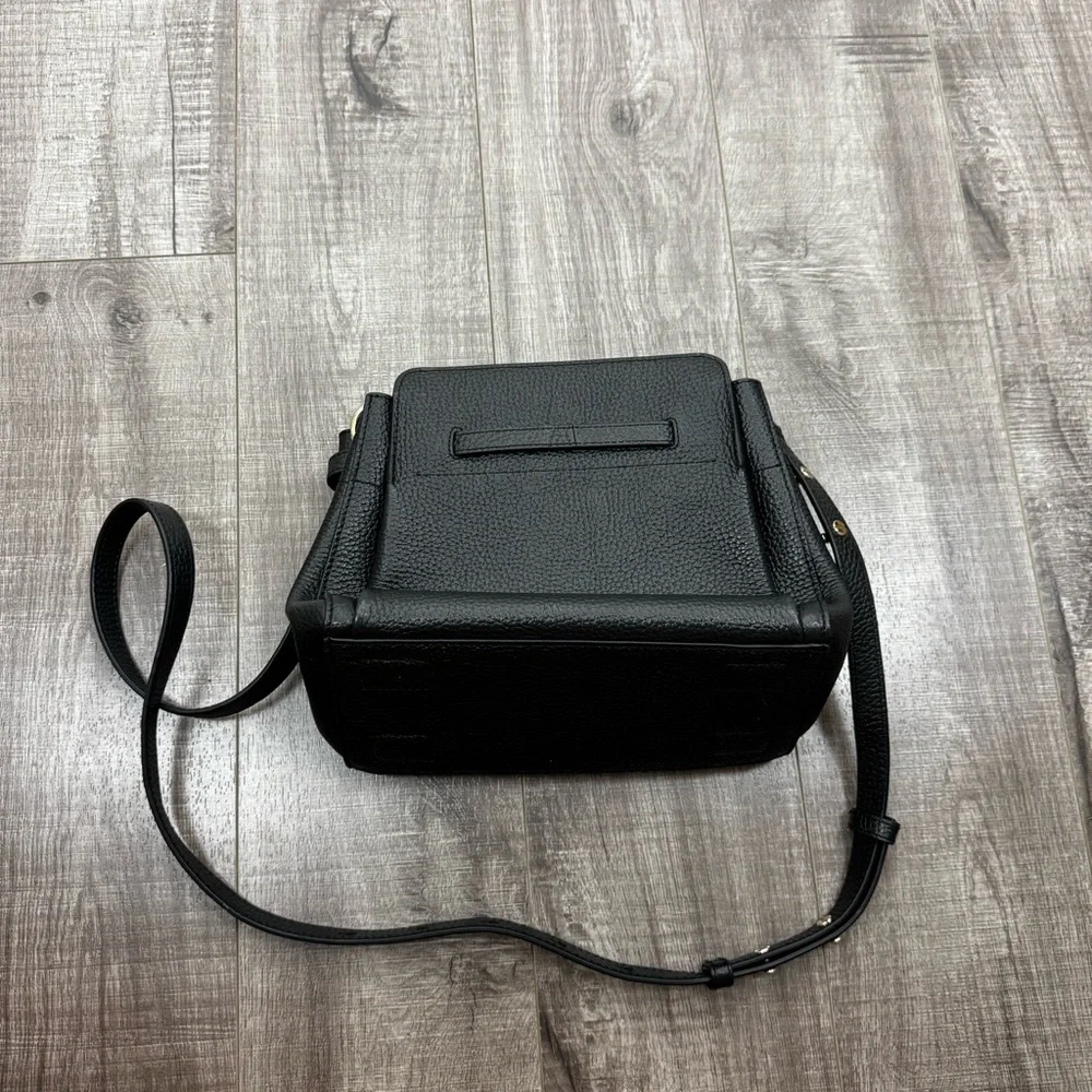 Oroton Avalon Mini Bucket Bag Black Crossbody - Picture 6 of 7